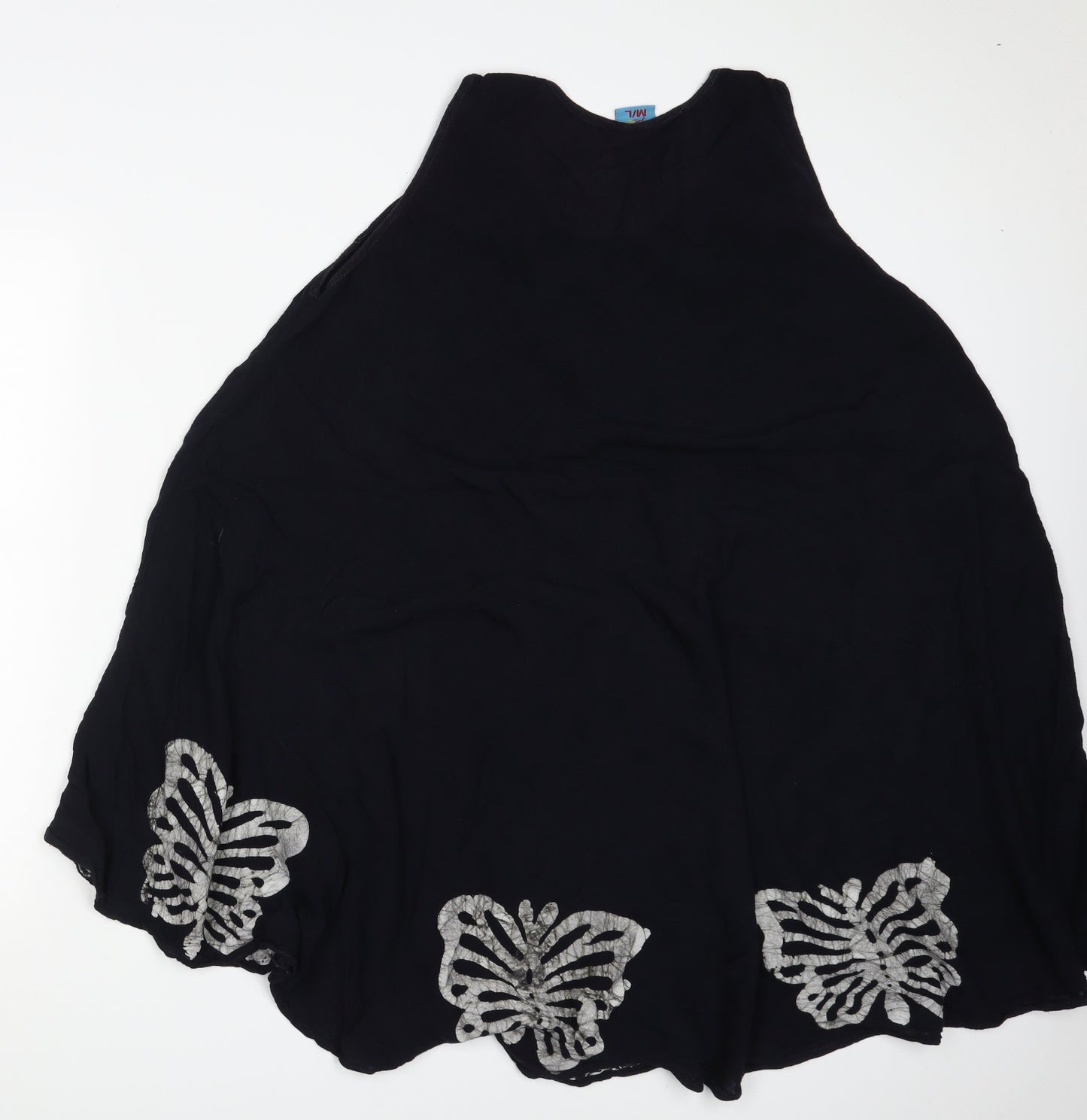 Miss Euro Style Womens Blue Animal Print  A-Line  Size M