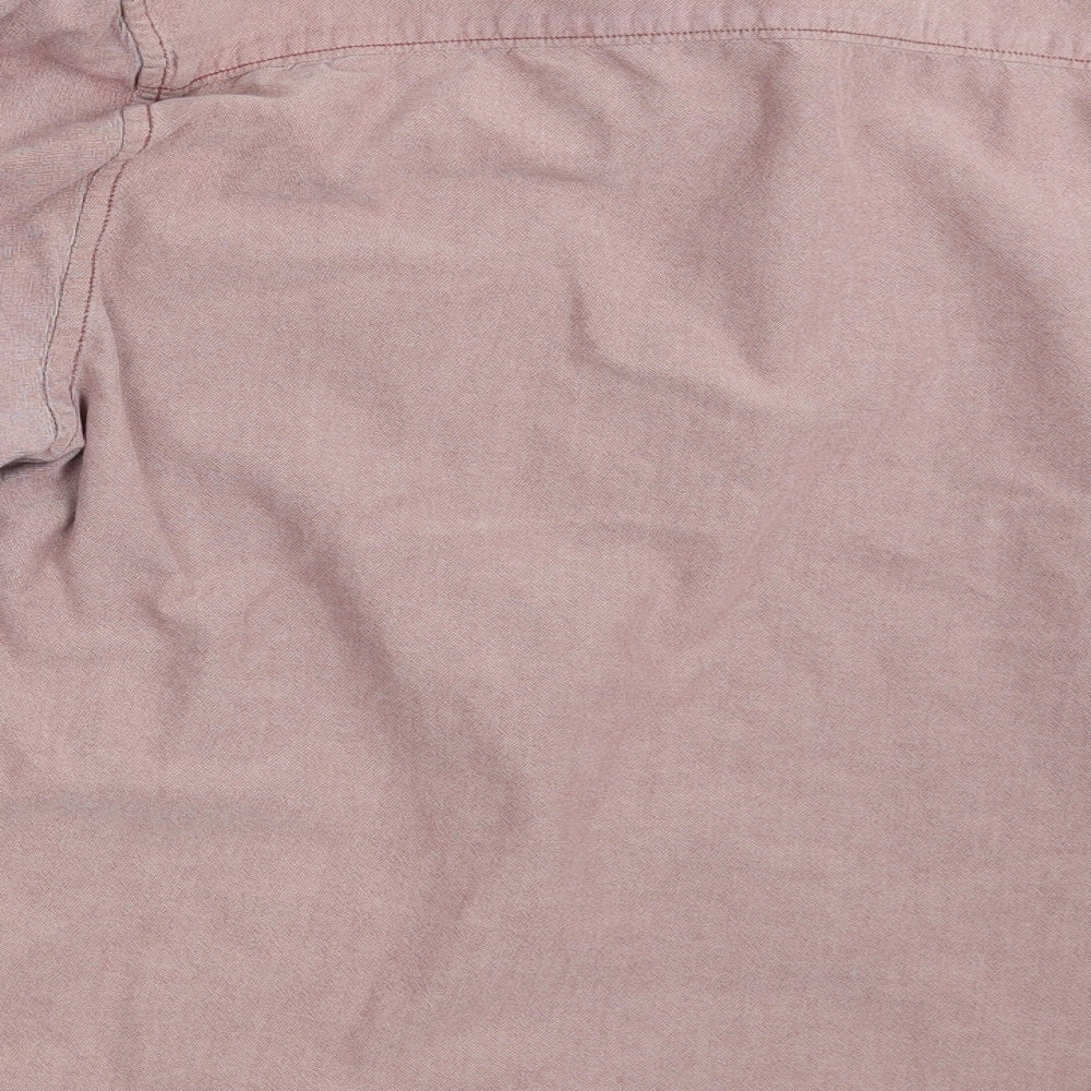 Easy Mens Purple    Button-Up Size L
