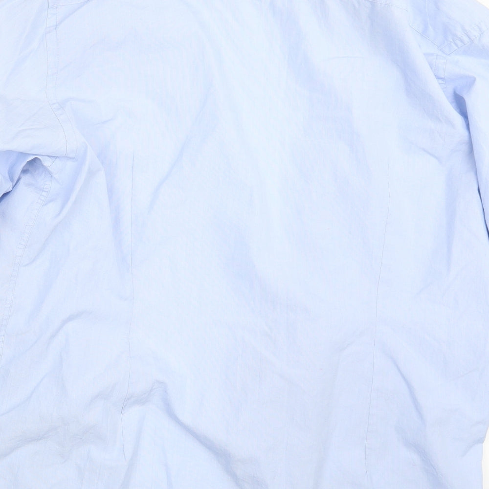 Bruun & Stengade Mens Blue    Button-Up Size 17
