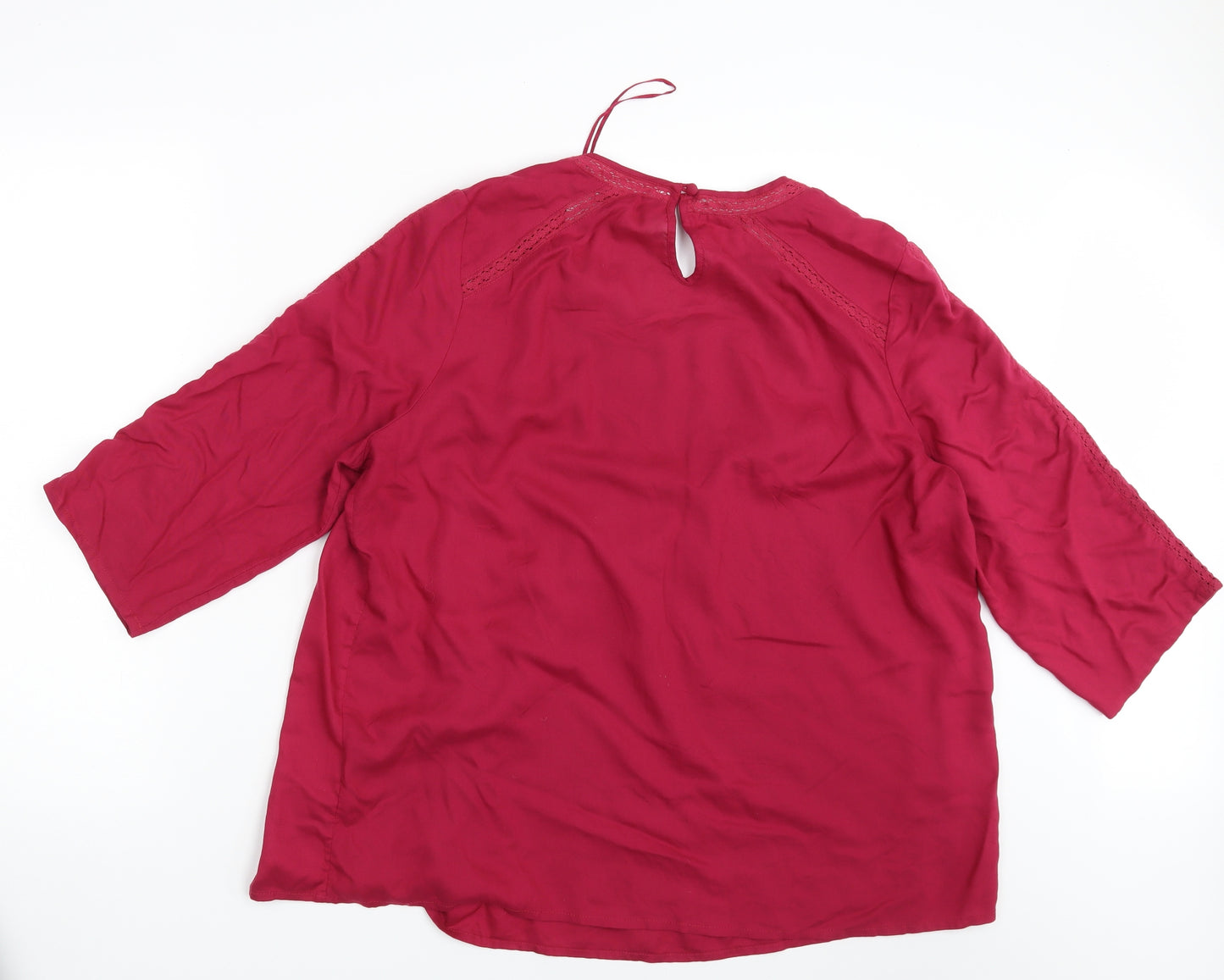 TU Womens Red   Basic Blouse Size 20
