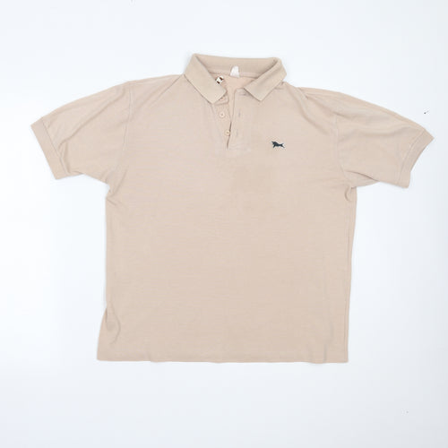 B Cash Mens Beige    Polo Size 42