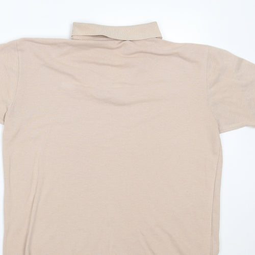 B Cash Mens Beige    Polo Size 42