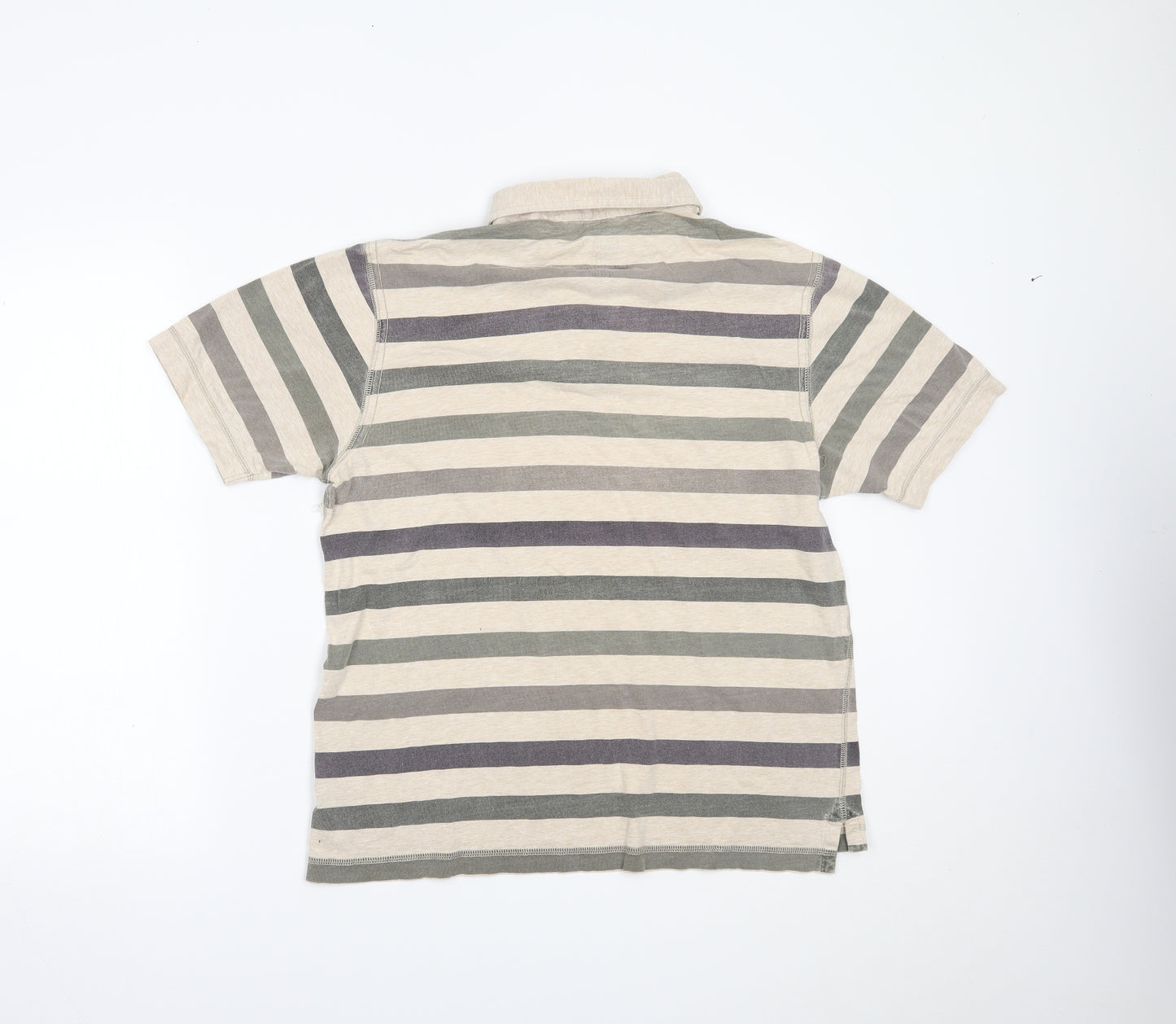 Marks and Spencer Mens Brown Striped   Polo Size M