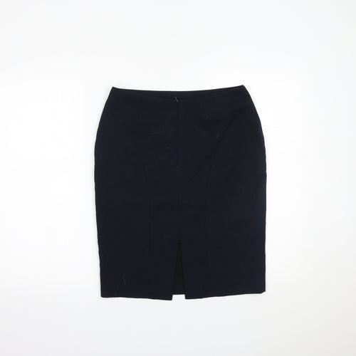 Brook Taverner Womens Blue   Straight & Pencil Skirt Size 28 in