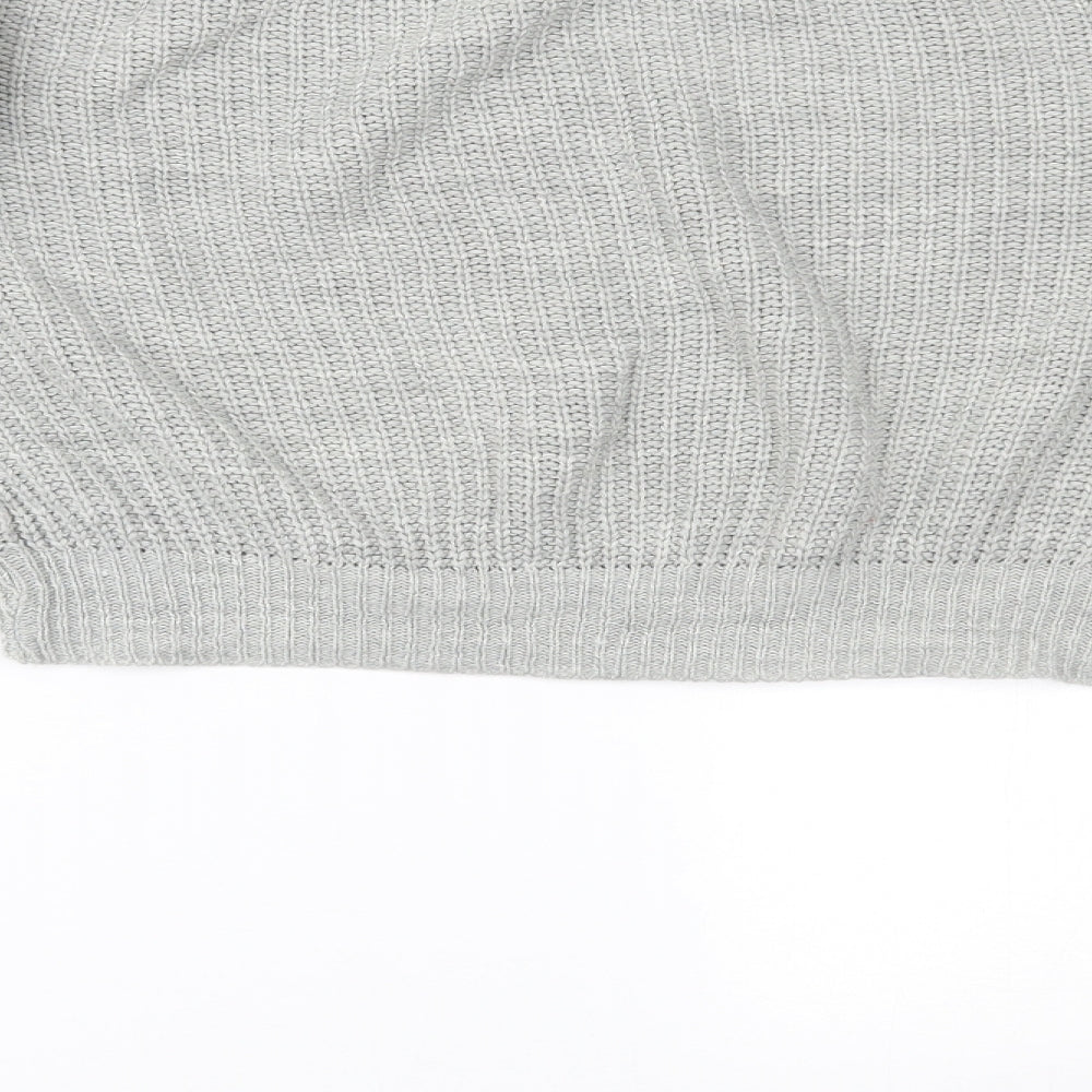 PRETTYLITTLETHING Womens Grey   Pullover Jumper Size L
