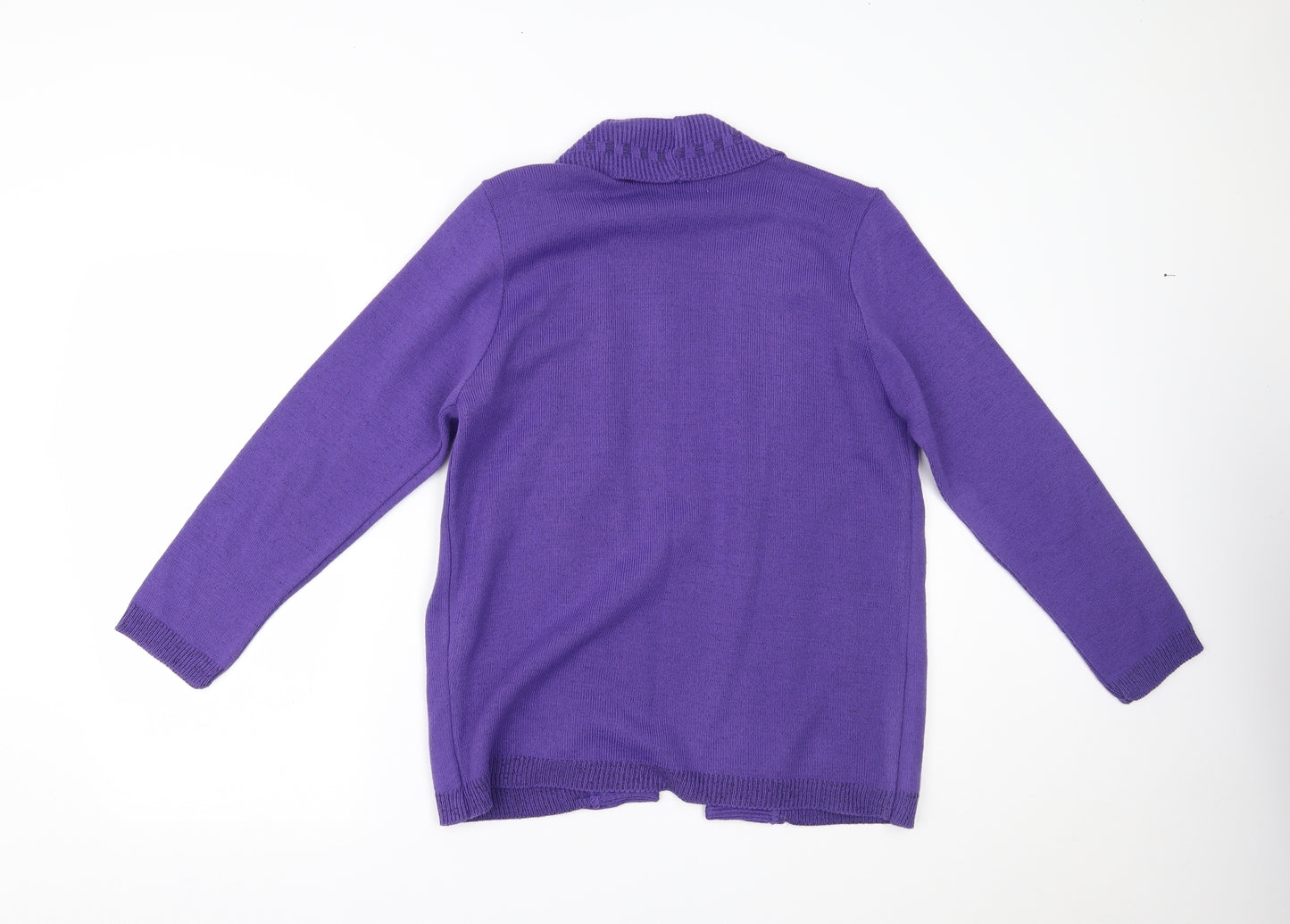 MONIQUE Womens Purple   Cardigan Jumper Size L