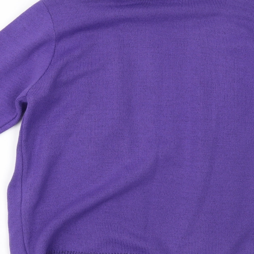 MONIQUE Womens Purple   Cardigan Jumper Size L