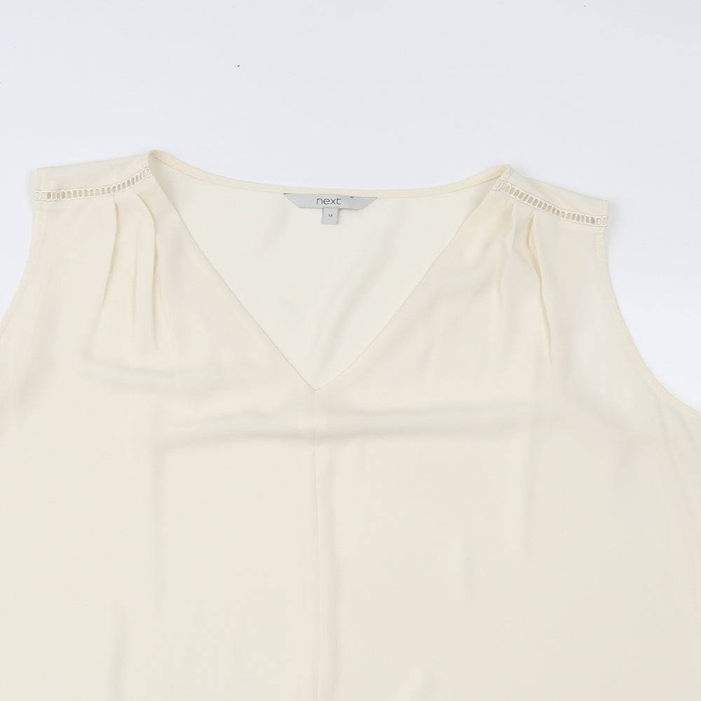 NEXT Womens Ivory   Basic Tank Size 18