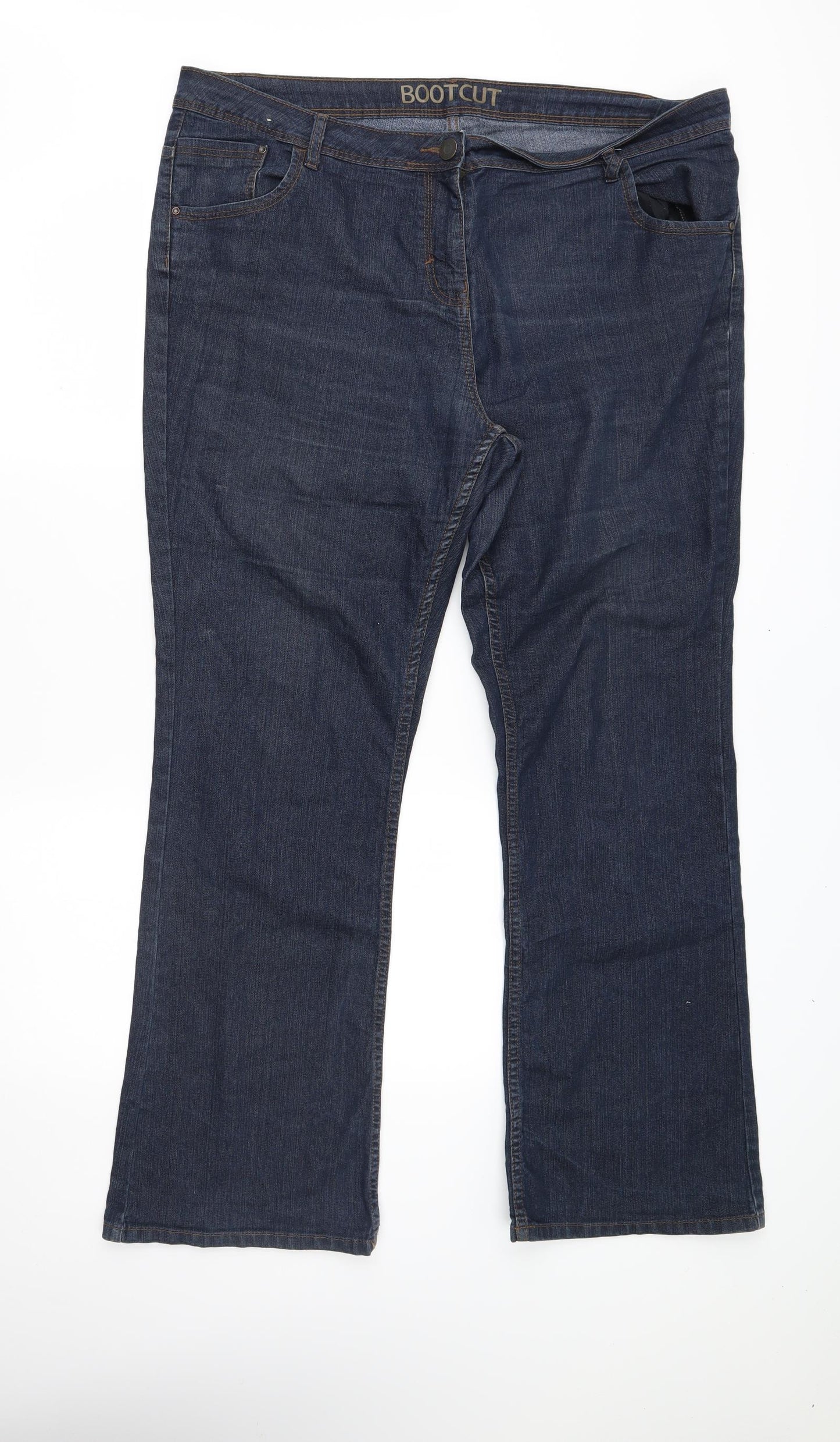 George Womens Blue  Denim Bootcut Jeans Size 20 L30 in
