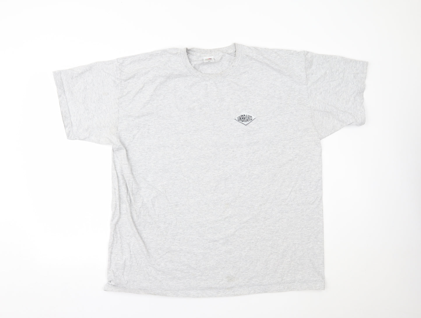 Fruit of the Loom Mens Grey    T-Shirt Size 2XL