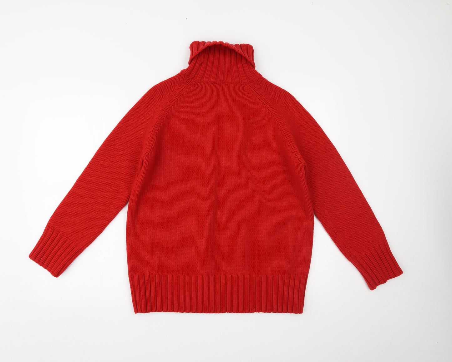 Marks and Spencer Womens Red   Pullover Jumper Size 16