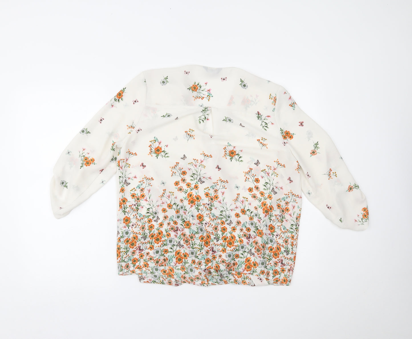 F&F Womens Multicoloured Floral  Basic Blouse Size 12