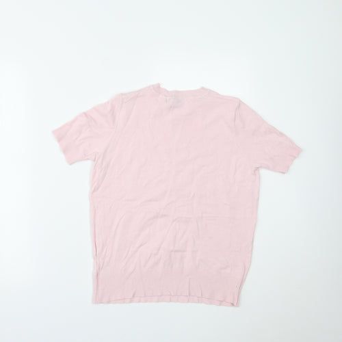Marks and Spencer Womens Pink   Basic T-Shirt Size 8