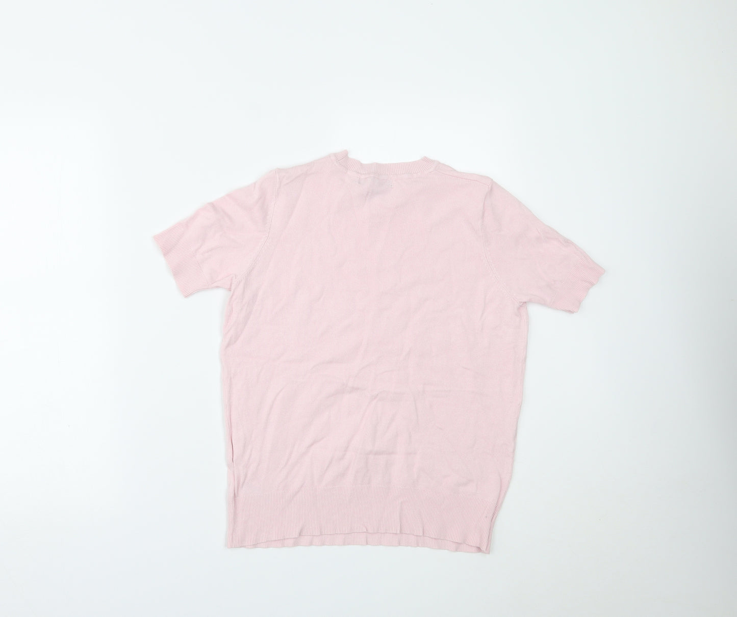 Marks and Spencer Womens Pink   Basic T-Shirt Size 8