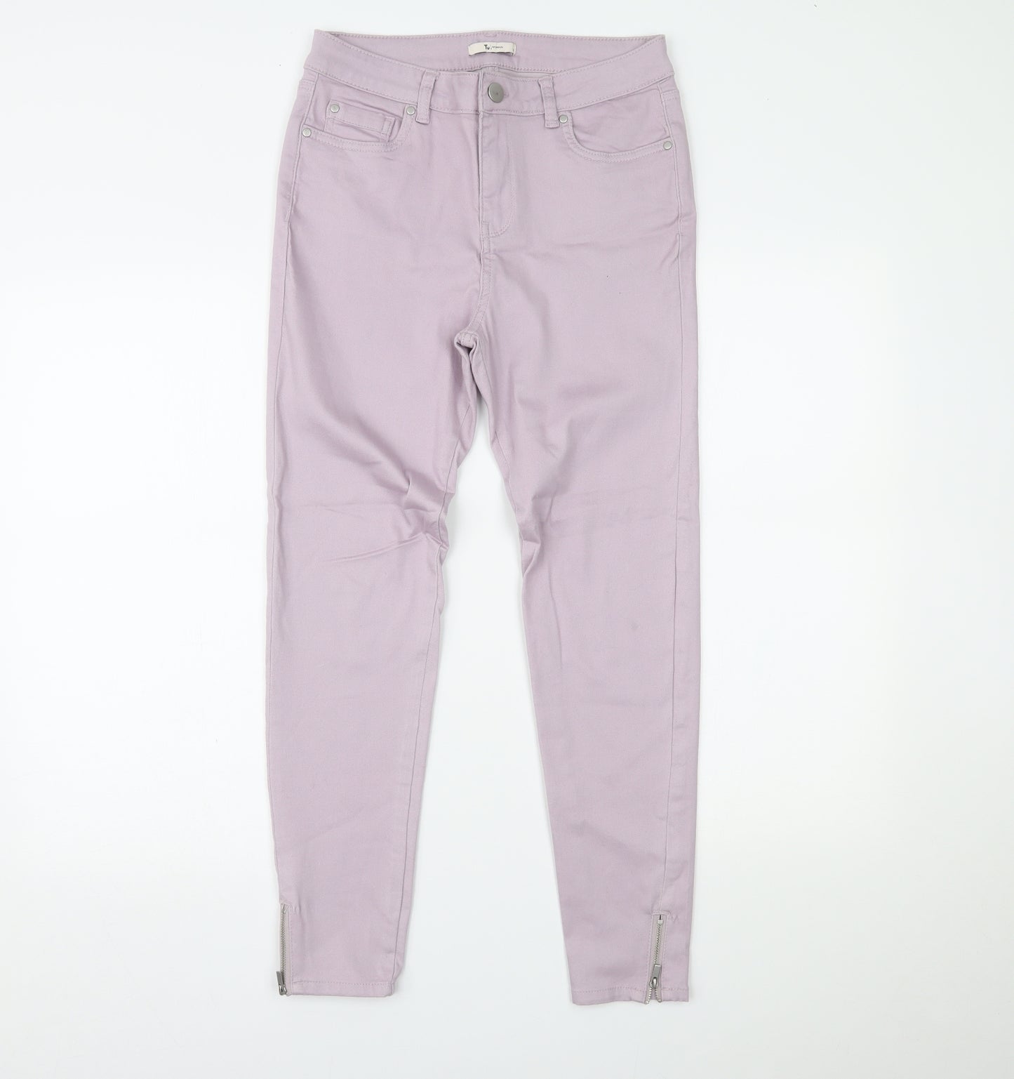 TU Womens Purple  Denim Skinny Jeans Size 12 L24 in