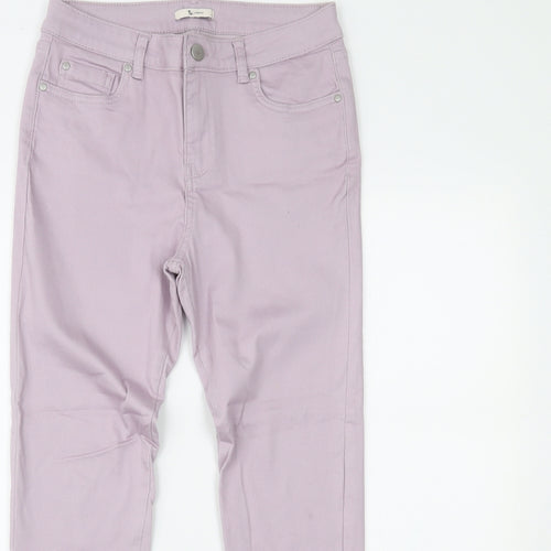TU Womens Purple  Denim Skinny Jeans Size 12 L24 in