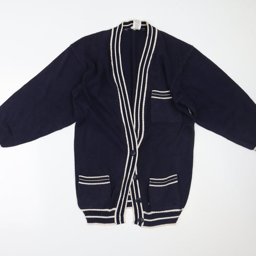 ST MICHAEL Womens Blue   Cardigan Jumper Size 12