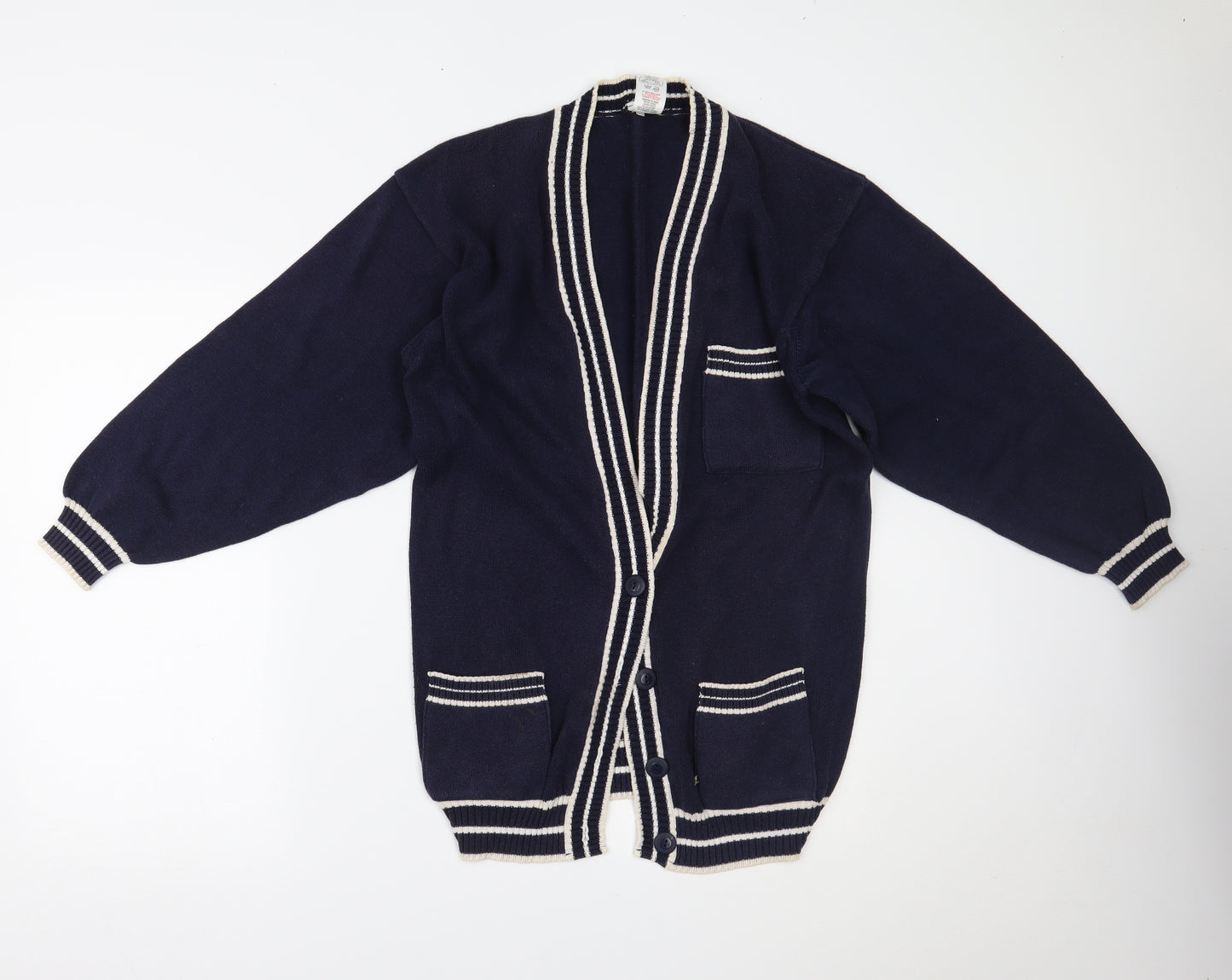 ST MICHAEL Womens Blue   Cardigan Jumper Size 12