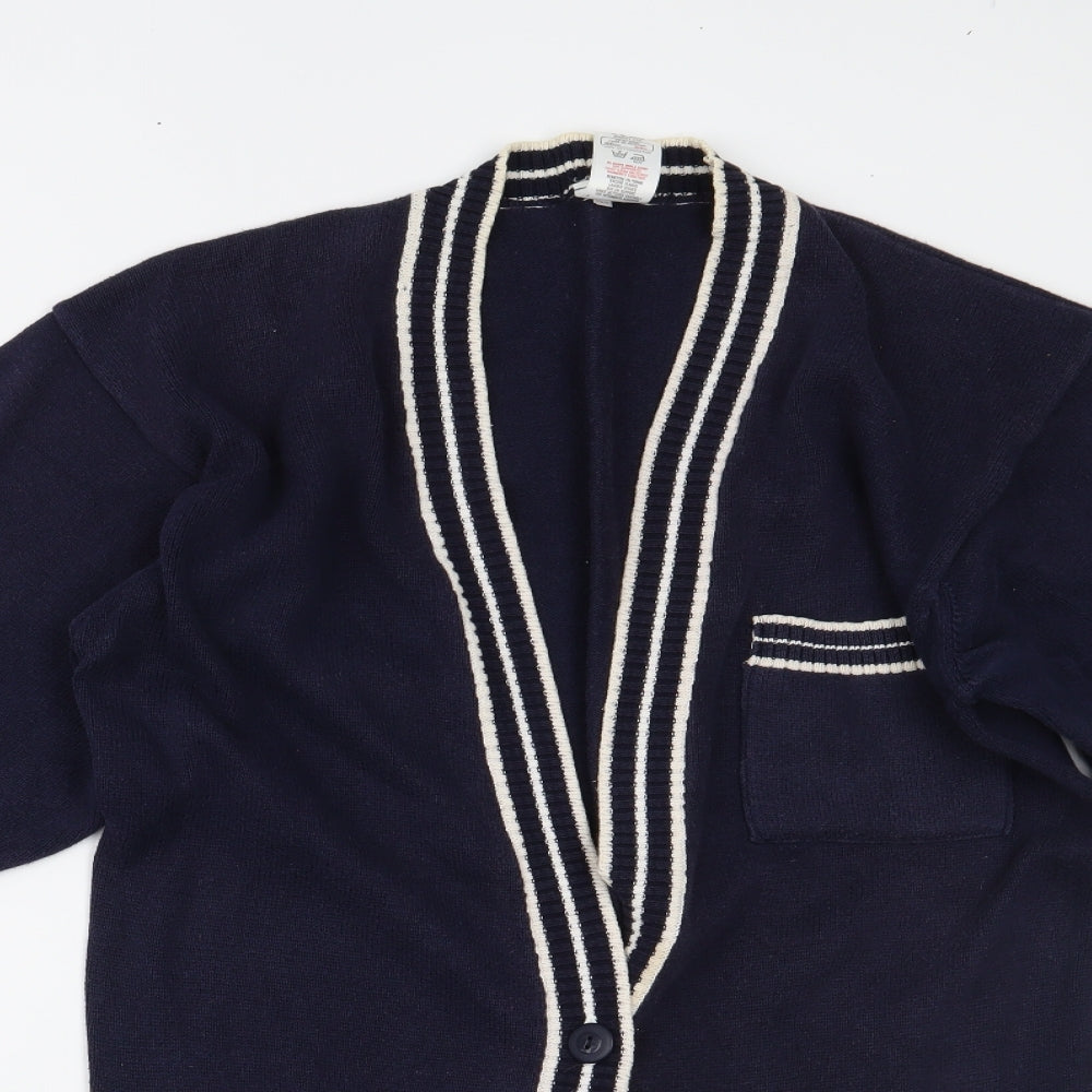 ST MICHAEL Womens Blue   Cardigan Jumper Size 12