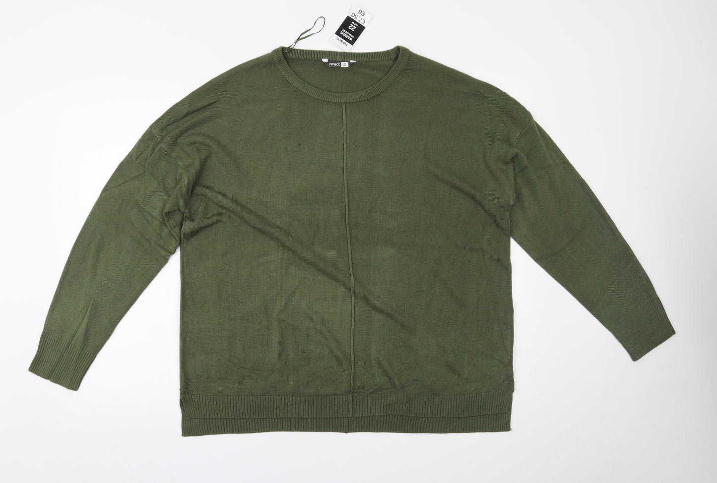 Pep&CO Womens Green   Pullover Jumper Size 22