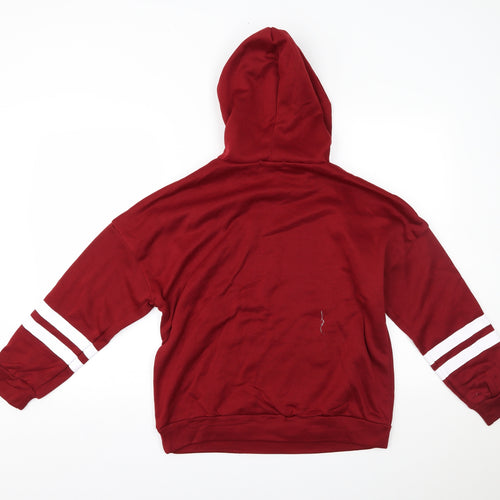 Fancyqube Womens Red   Pullover Hoodie Size M