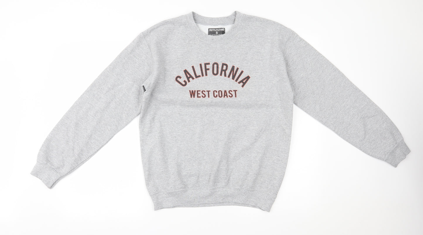 PRETTYLITTLETHING Womens Grey   Pullover Jumper Size S