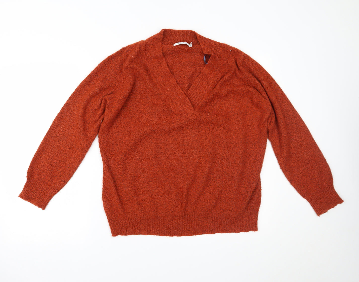 M&Co Womens Orange   Pullover Jumper Size 18
