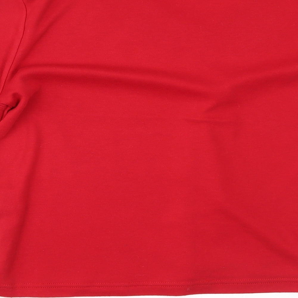 Amoretti Womens Red   Basic T-Shirt Size M