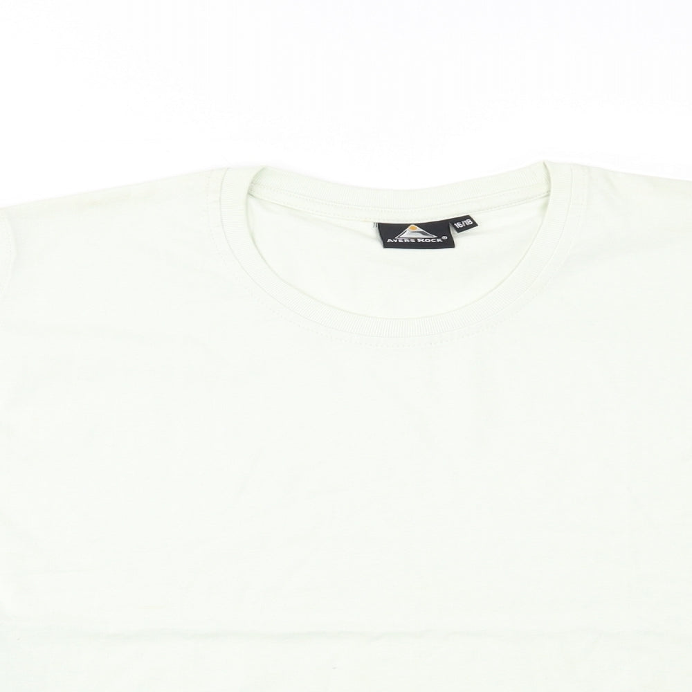 Ayers Rock Womens Green   Basic T-Shirt Size 18