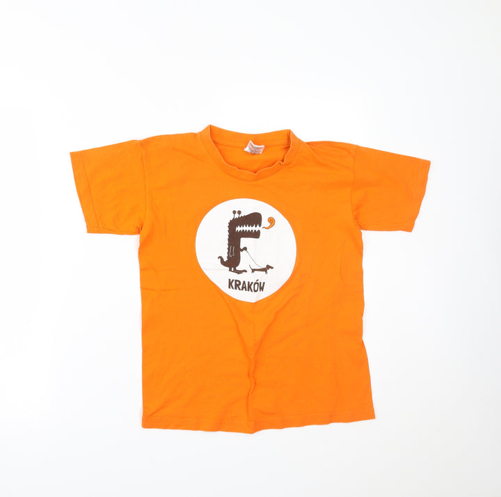 B&C Boys Orange   Pullover T-Shirt Size 9-10 Years  - Krakow