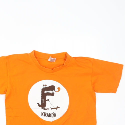 B&C Boys Orange   Pullover T-Shirt Size 9-10 Years  - Krakow