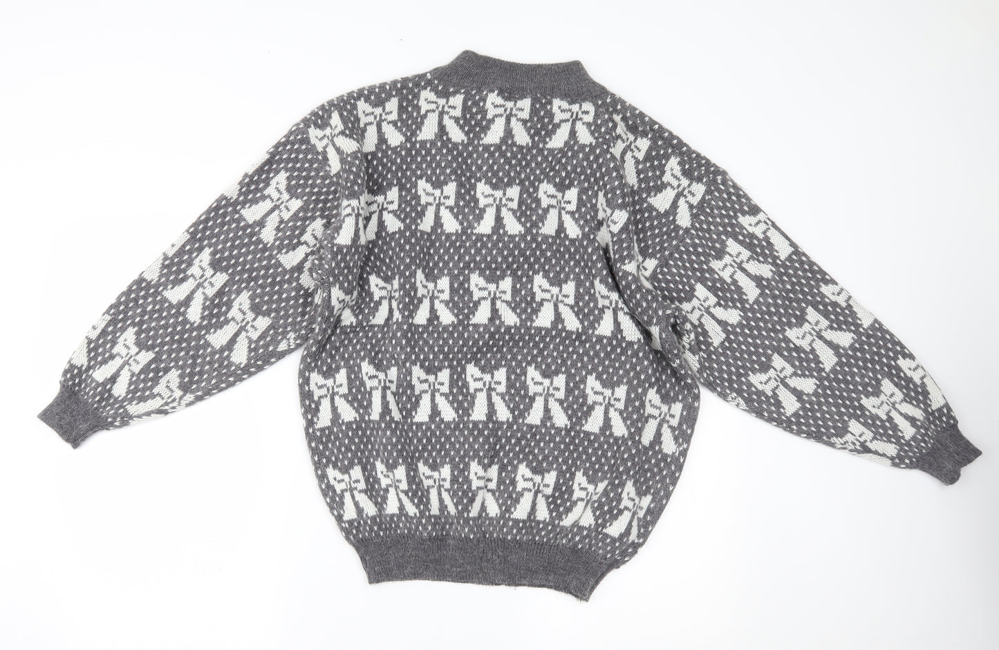 Nicolucchi Womens Grey   Pullover Jumper One Size