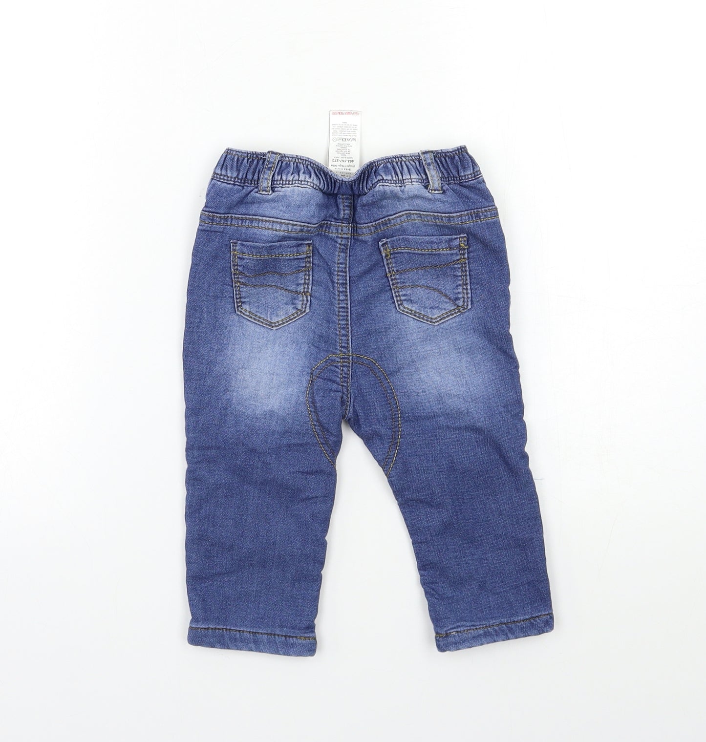 NEXT Baby Blue  Denim Cargo Jeans Size 9-12 Months