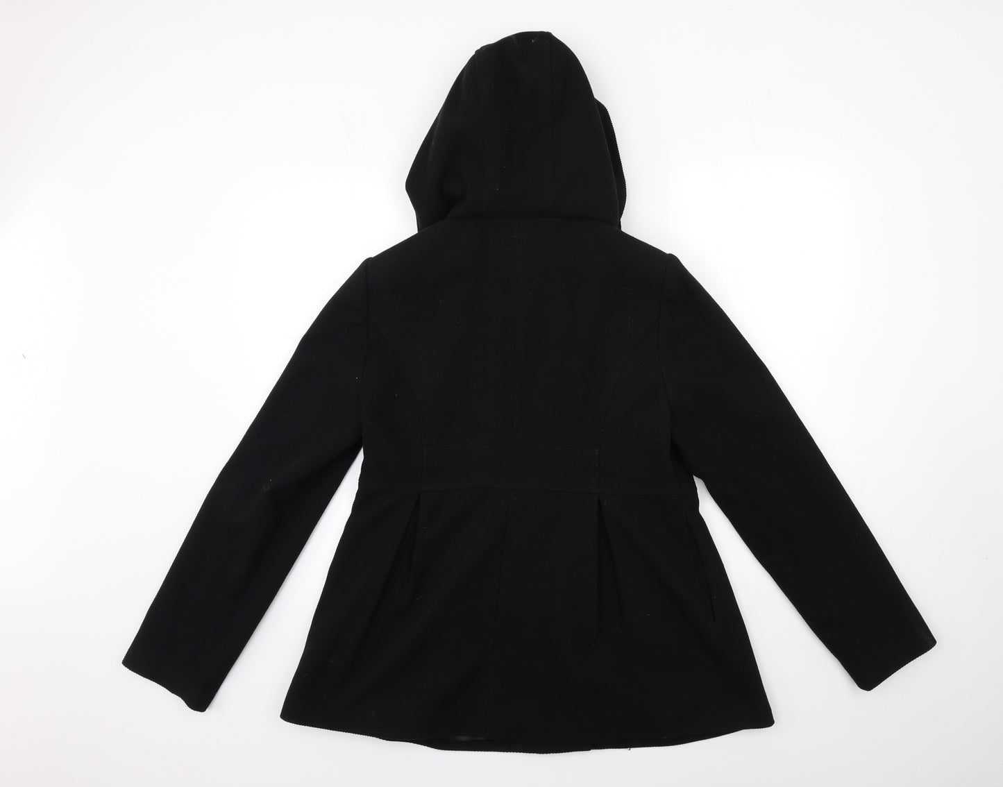 Papaya Womens Black   Overcoat Coat Size 12