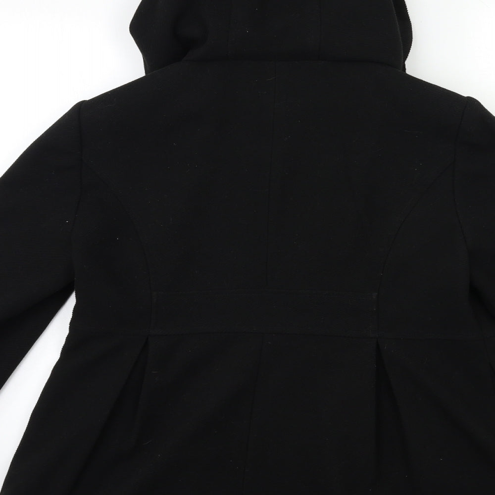 Papaya Womens Black   Overcoat Coat Size 12