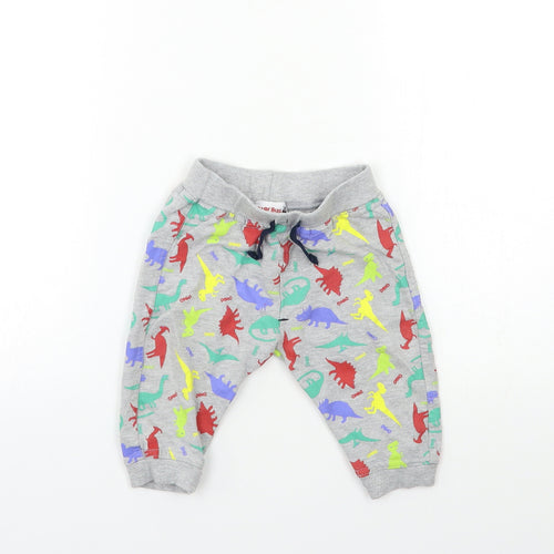 Baby Bug Baby Grey Geometric  Kimono Lounge Pants Size 6-9 Months