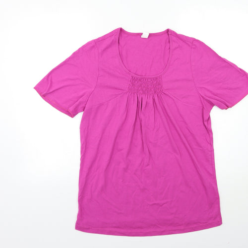 Preworn Womens Purple   Basic T-Shirt Size 12