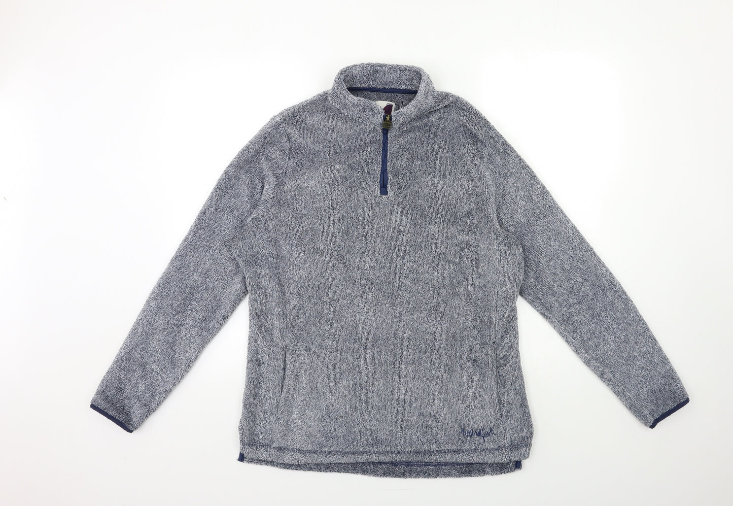 Weird Fish Womens Blue  Fleece Jacket  Size 16
