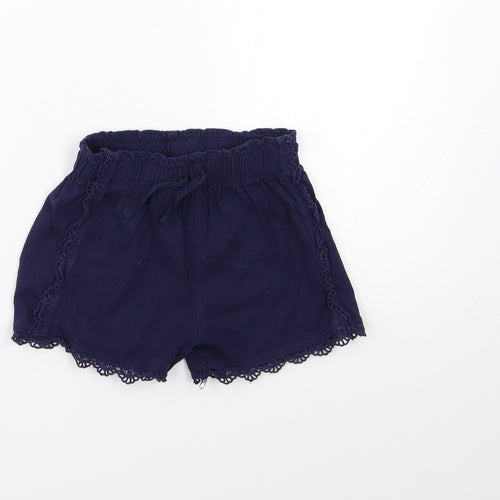 TU Girls Blue   Sailor Shorts Size 6 Years