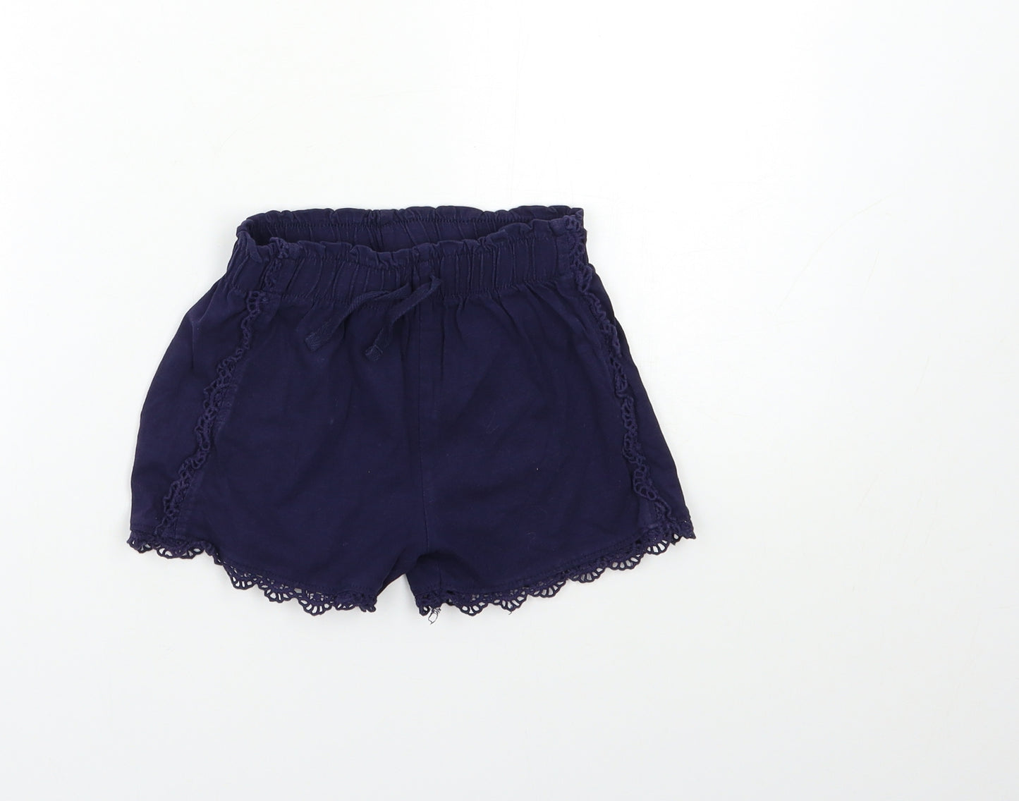 TU Girls Blue   Sailor Shorts Size 6 Years