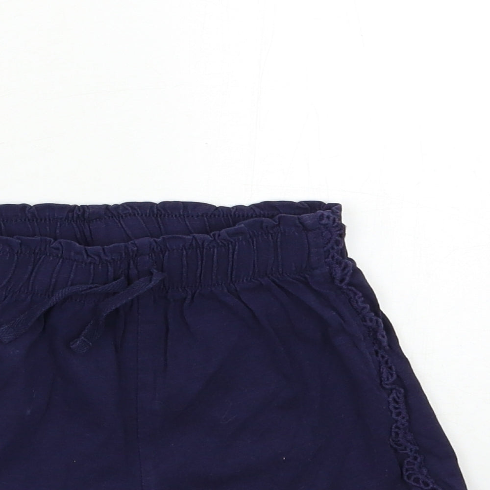 TU Girls Blue   Sailor Shorts Size 6 Years