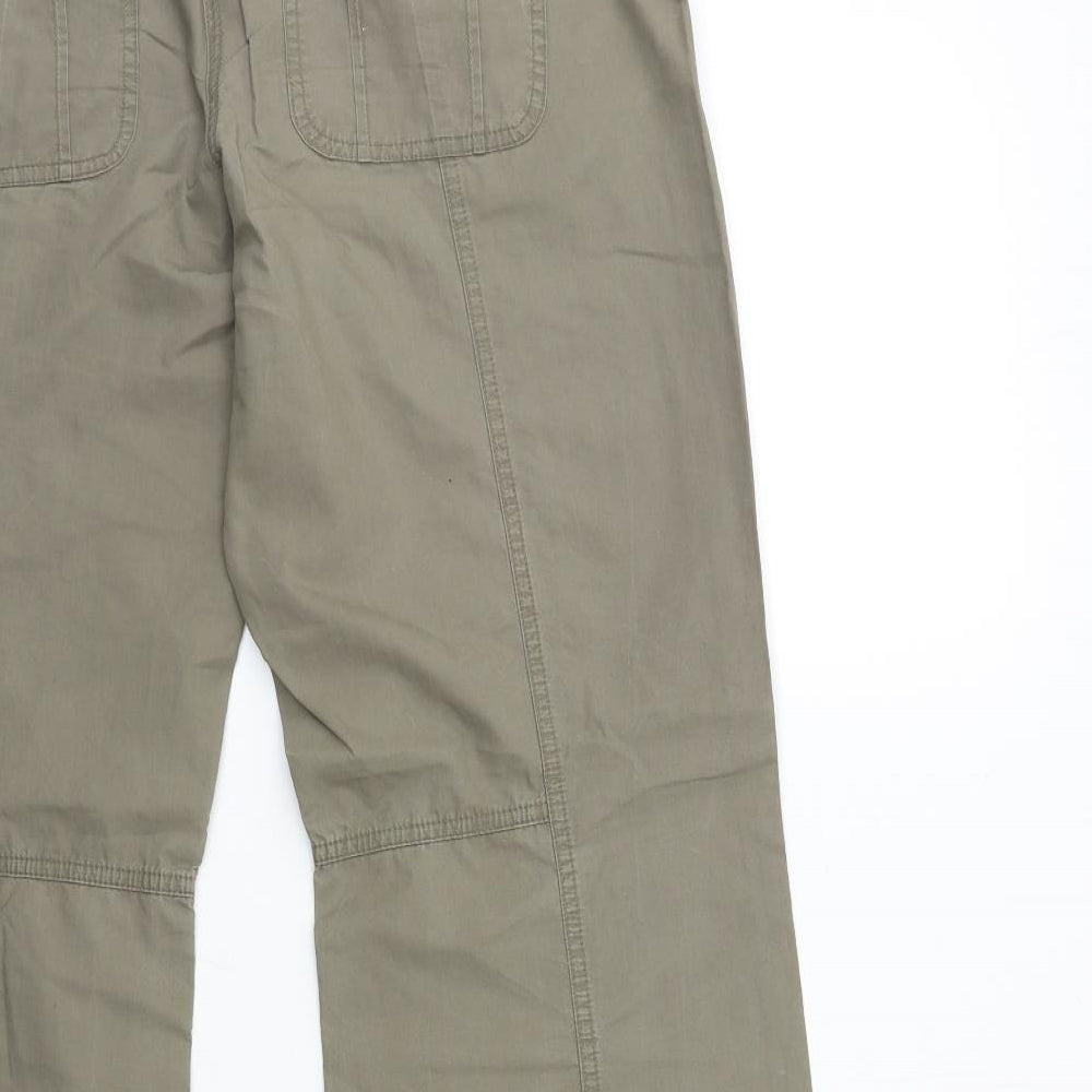Preworn Womens Green   Cargo Trousers Size 12 L29 in