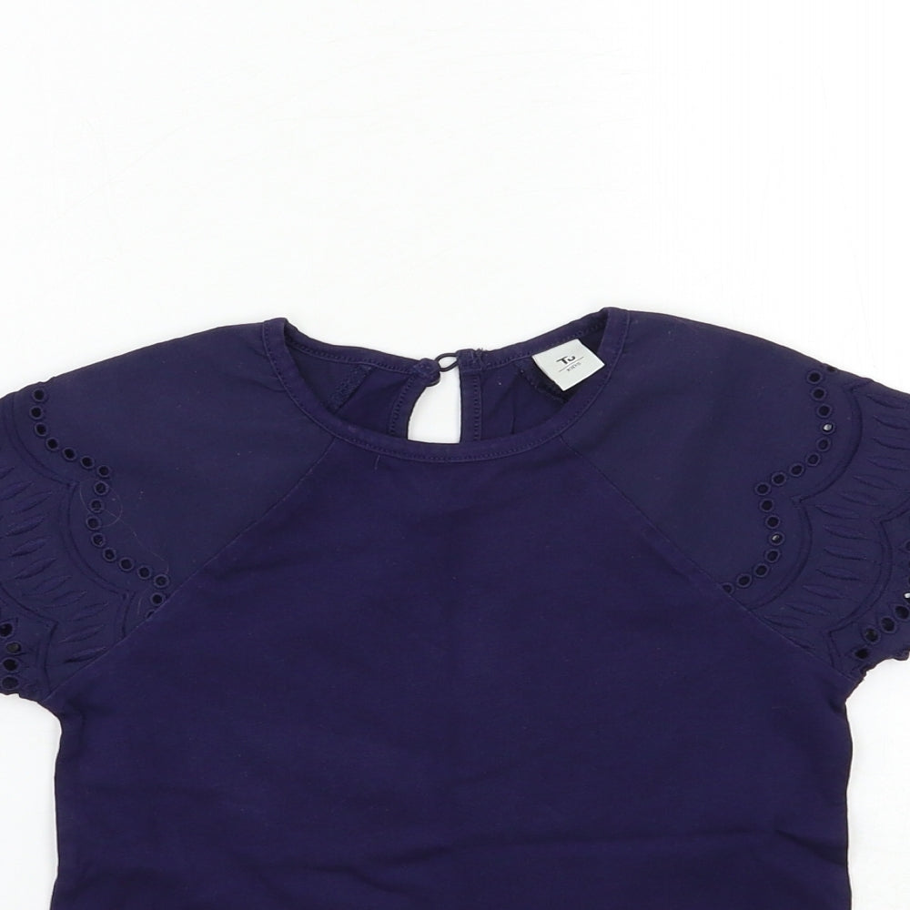 TU Girls Blue   Basic T-Shirt Size 6 Years