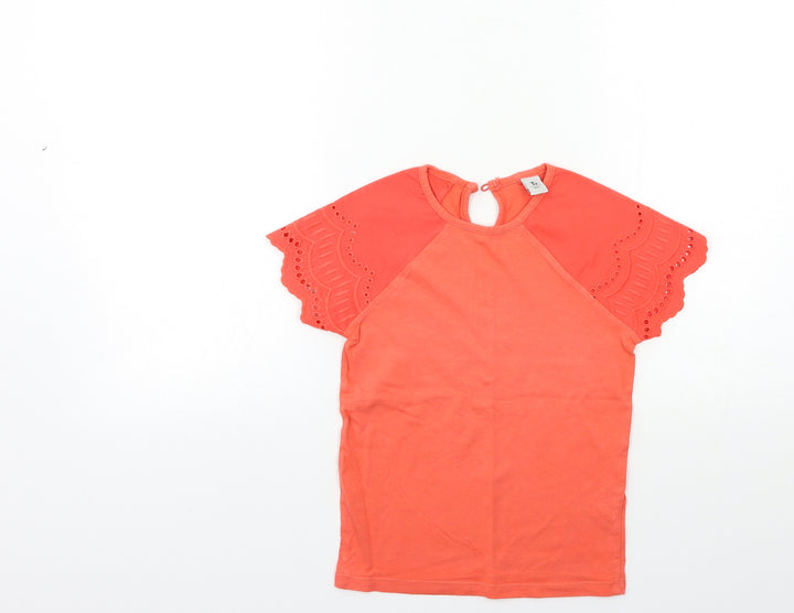 TU Girls Orange   Basic T-Shirt Size 6 Years