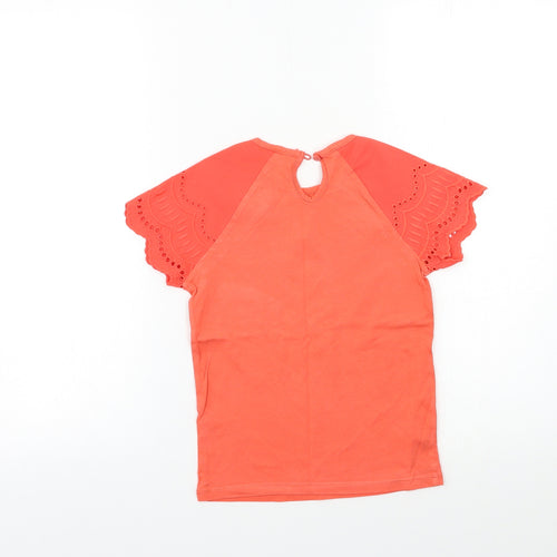 TU Girls Orange   Basic T-Shirt Size 6 Years