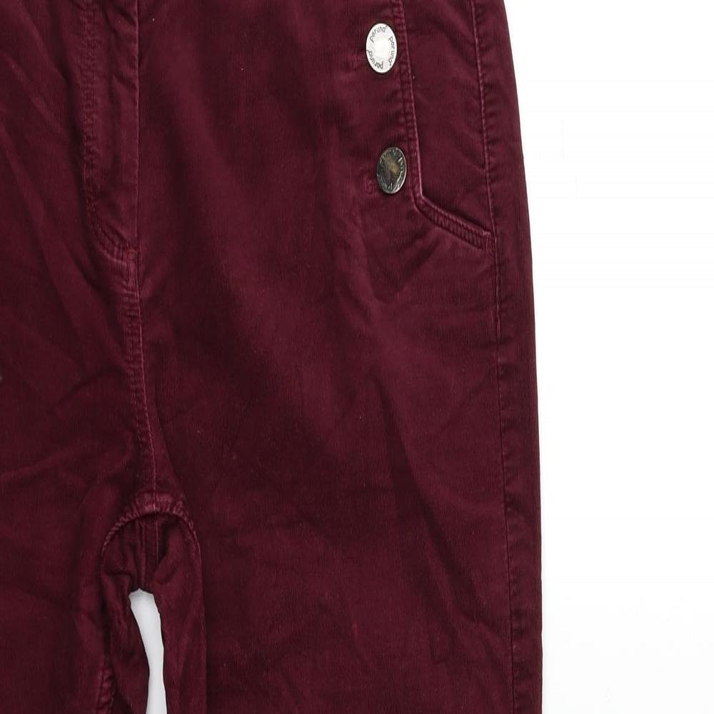 Per Una Womens Red  Corduroy Trousers  Size 14 L27 in