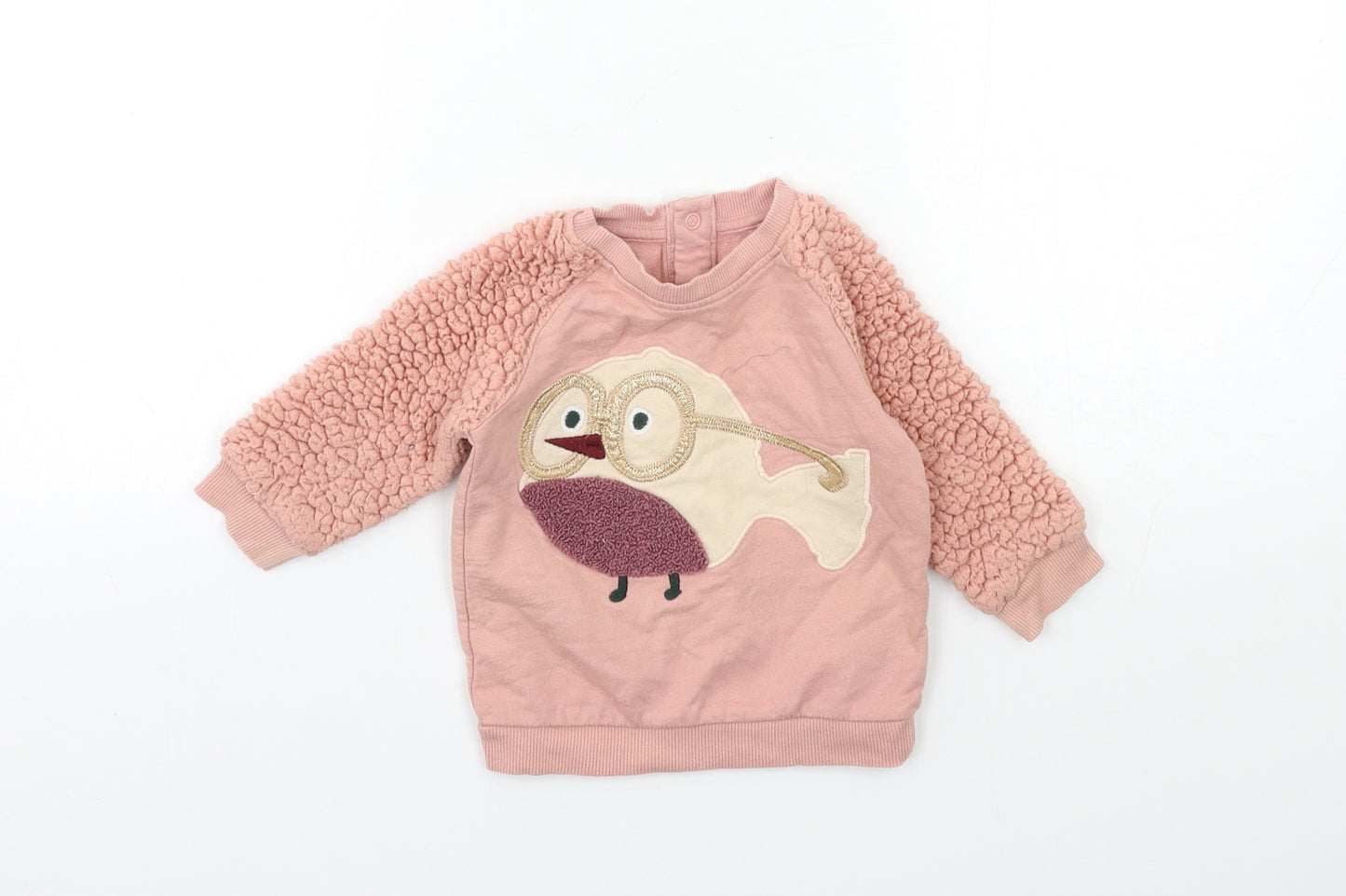 Marks and Spencer Baby Pink   Pullover Jumper Size 6-9 Months
