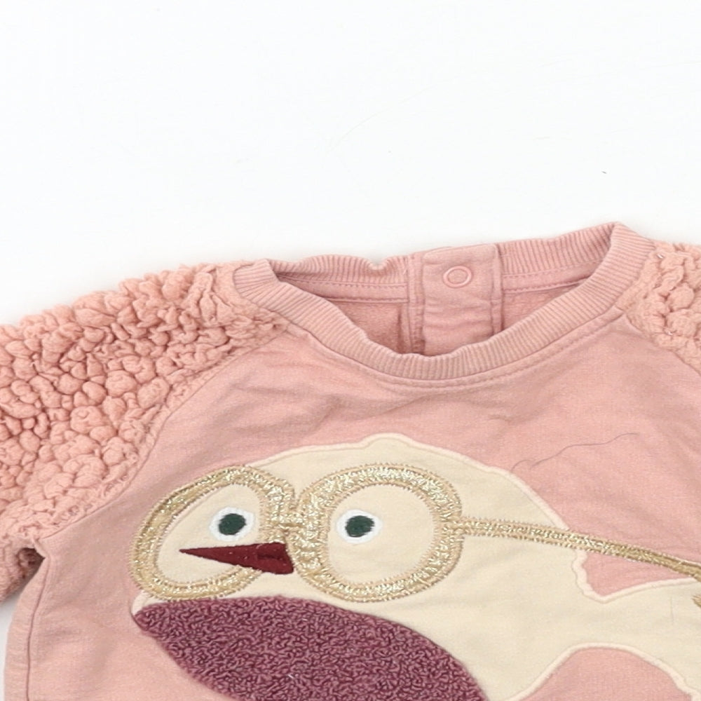 Marks and Spencer Baby Pink   Pullover Jumper Size 6-9 Months