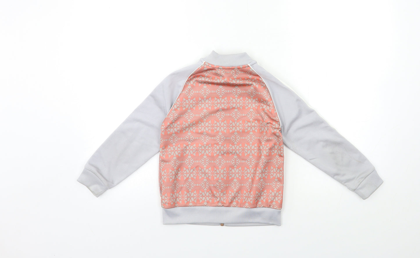 adidas Girls Pink Geometric  Jacket  Size 5-6 Years