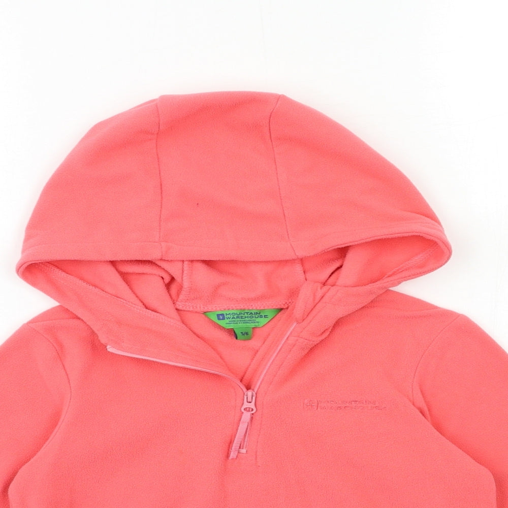 Mountain Warehouse Girls Pink  Fleece Jacket  Size 5-6 Years